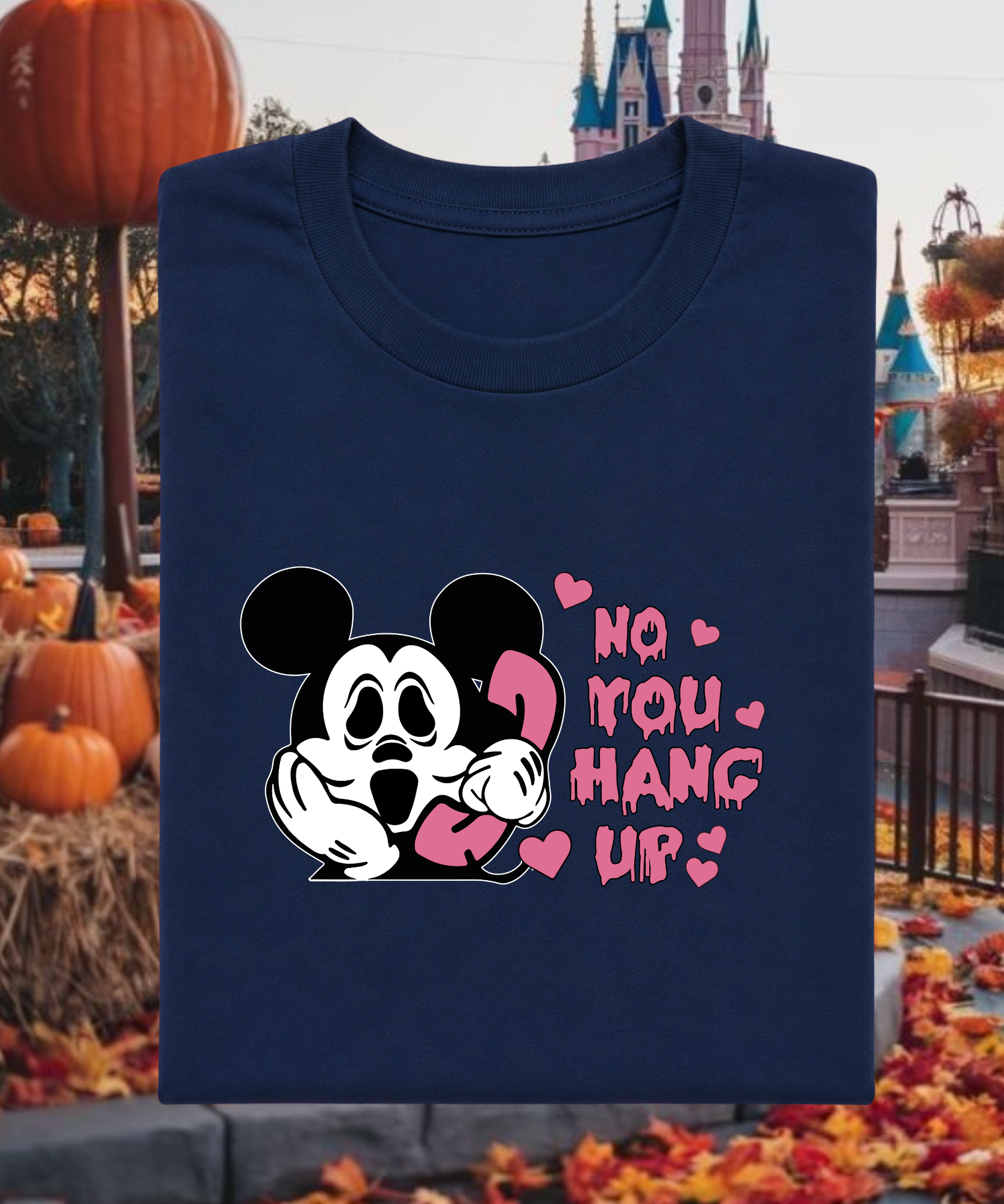 No You Hang Up Halloween - Tshirt - White/Navy/Hot Pink/Purple/Black