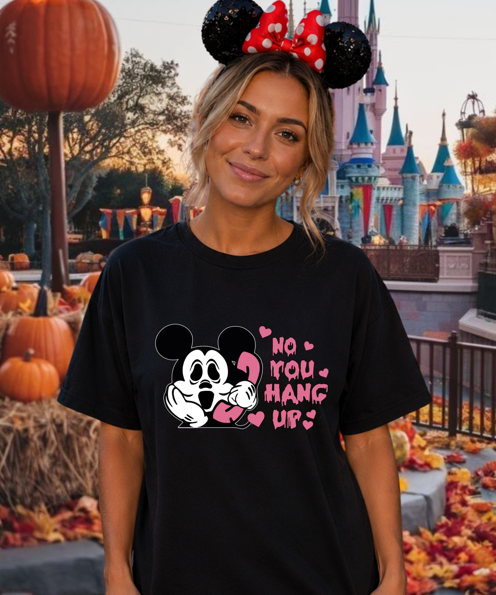 No You Hang Up Halloween - Tshirt - White/Navy/Hot Pink/Purple/Black