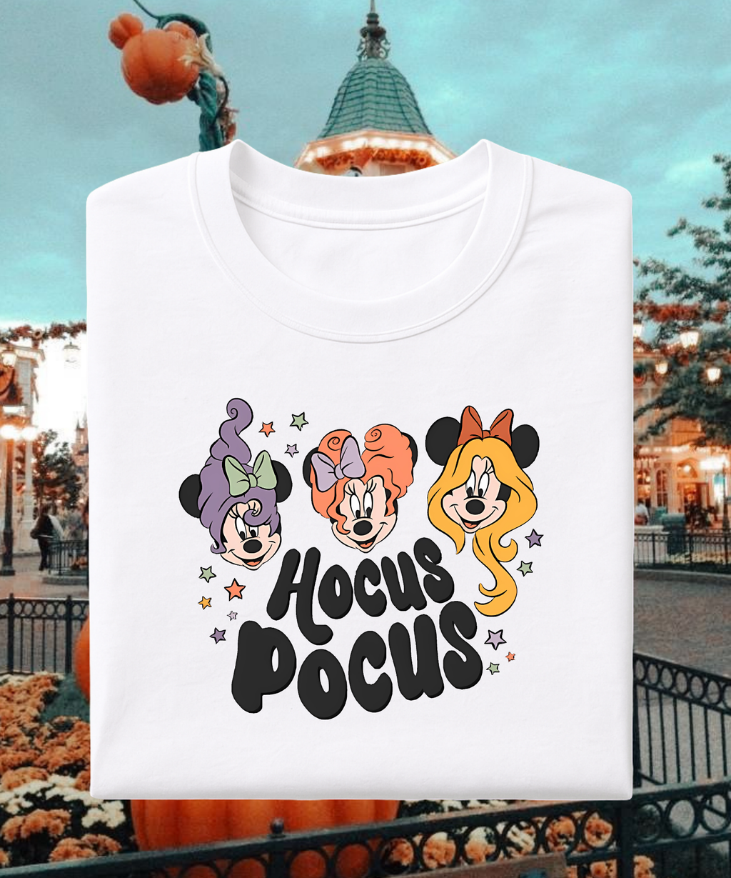 Hocus Pocus Minnie - Tshirt - White/Pink