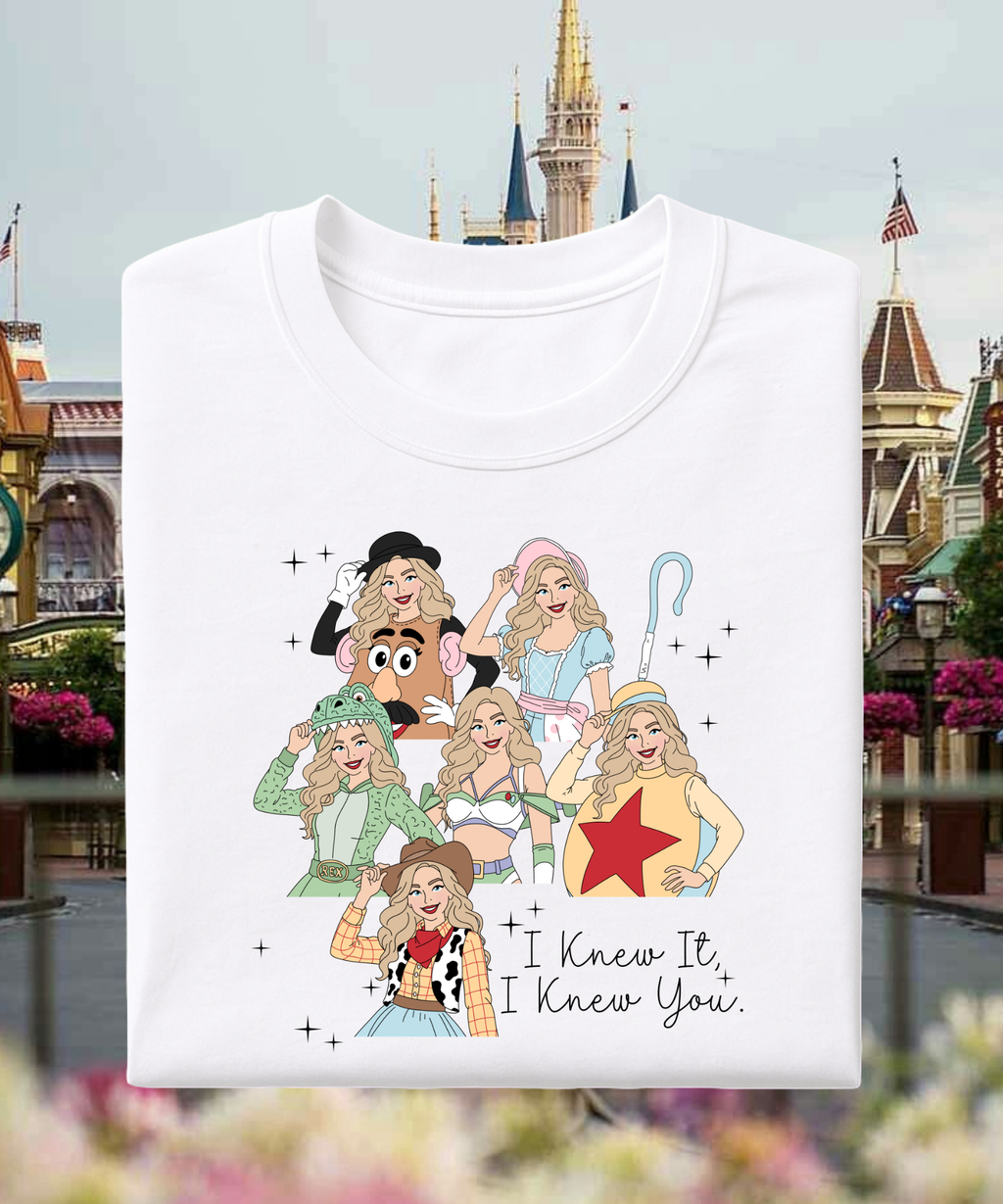 I Knew It, I Knew You - Tshirt - White/Pink