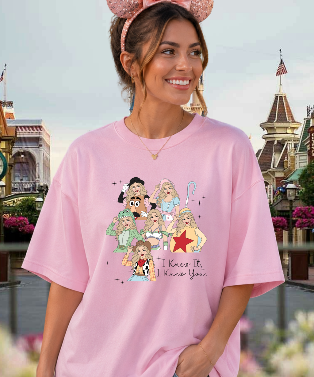 I Knew It, I Knew You - Tshirt - White/Pink