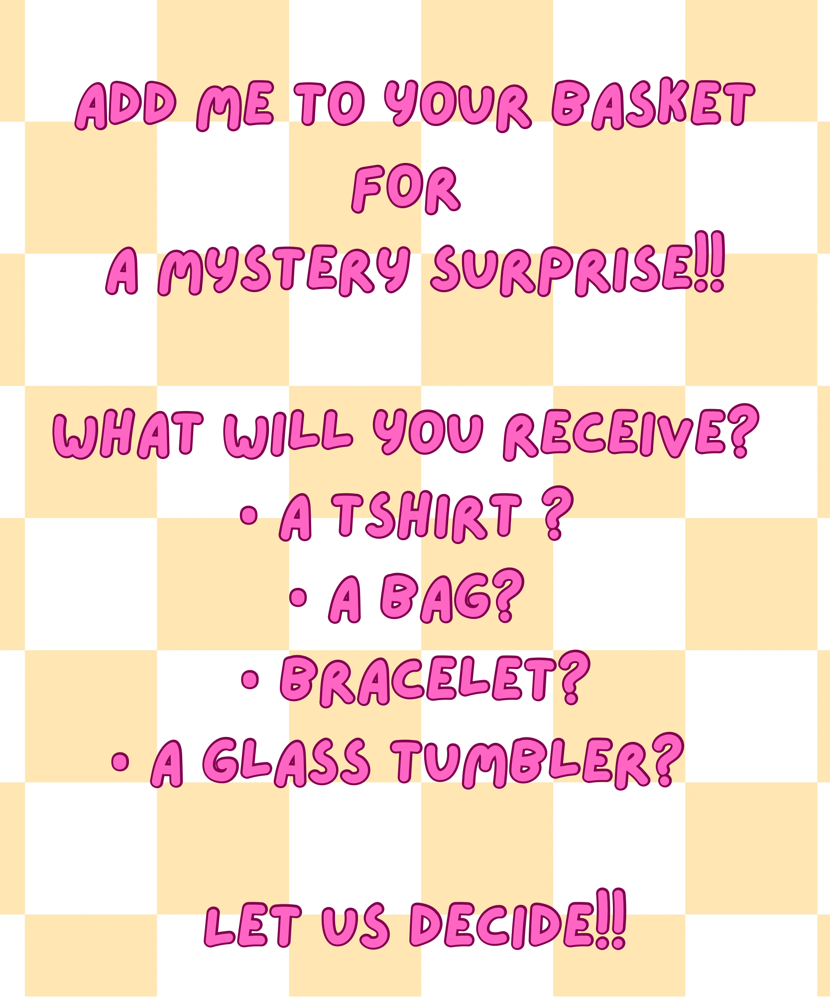 Mystery Surprise - add to your order, what will you get!? Let us choose for you 💖🫶🏻