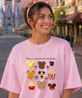 Favourite Things Snacks - Tshirt - White/Pink