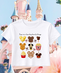 Favourite Things Snacks - Cropped Tee - White