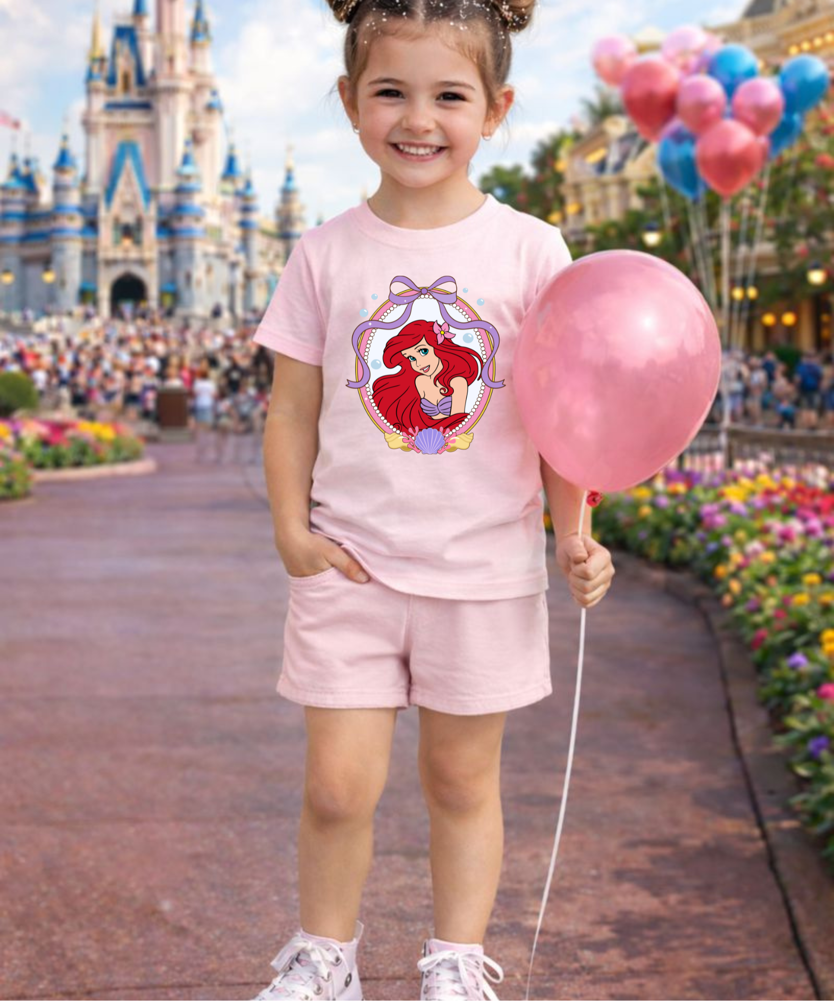 Mermaid Ariel Frame - Pink