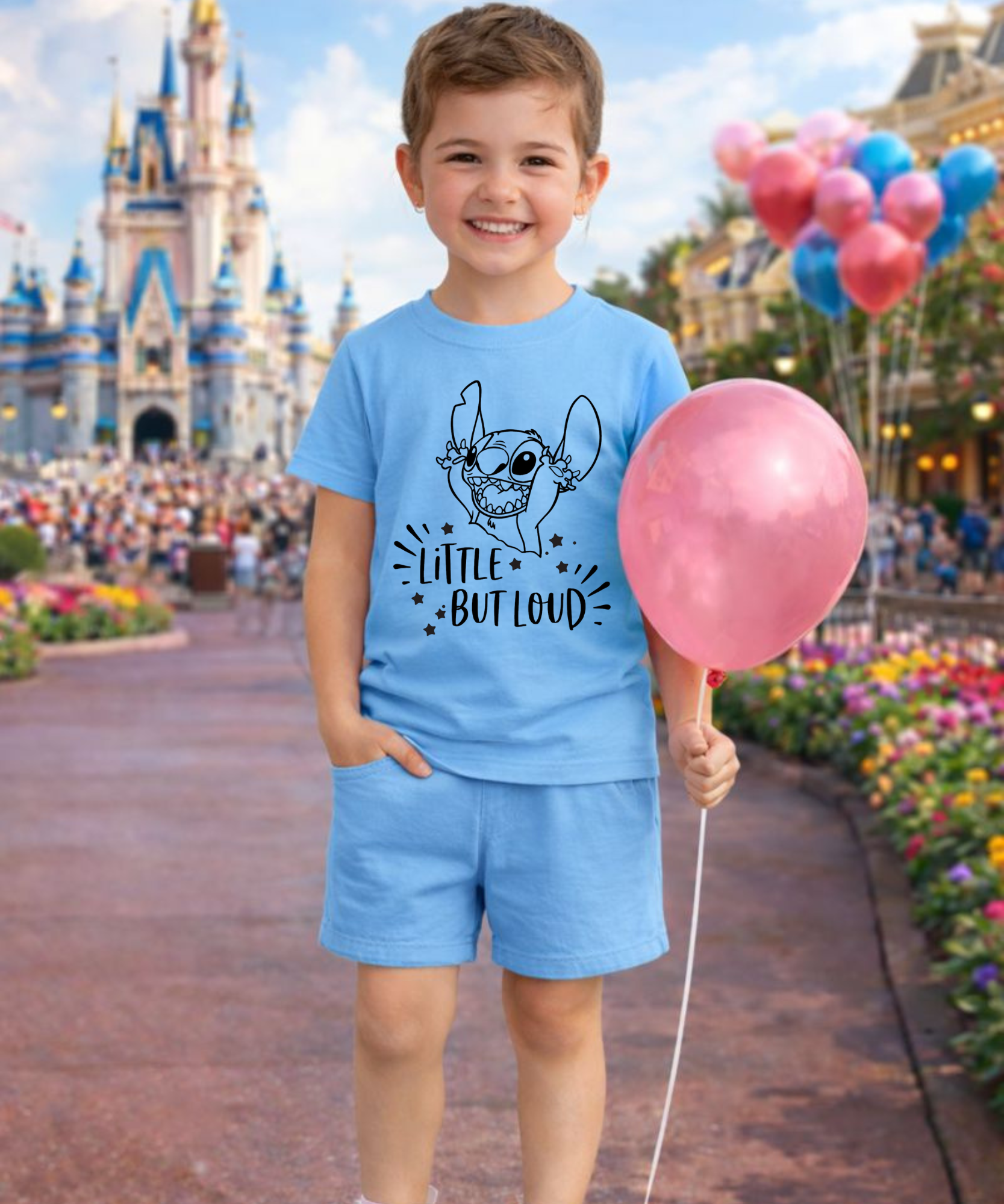 Little But Loud Stitch - Pink or Blue