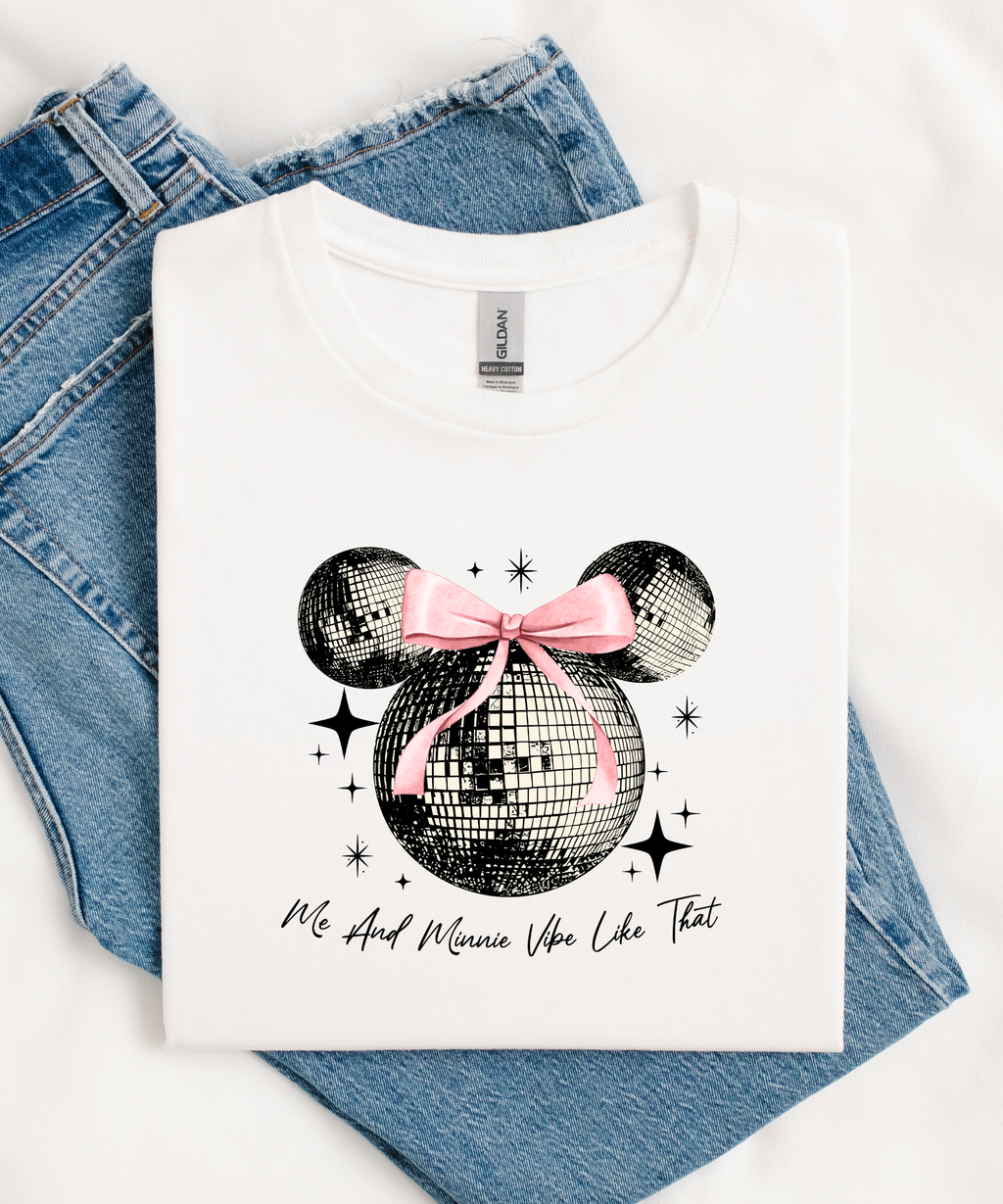 Minnie Vibe - Tshirt/Cropped Vest - White