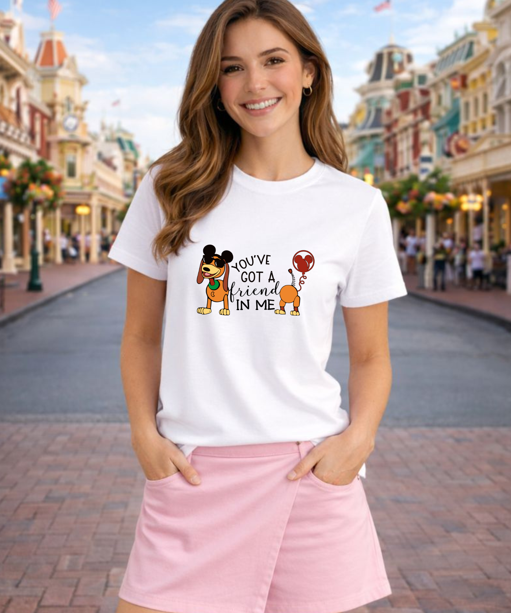 Slinky Friend In Me - Tshirt - White