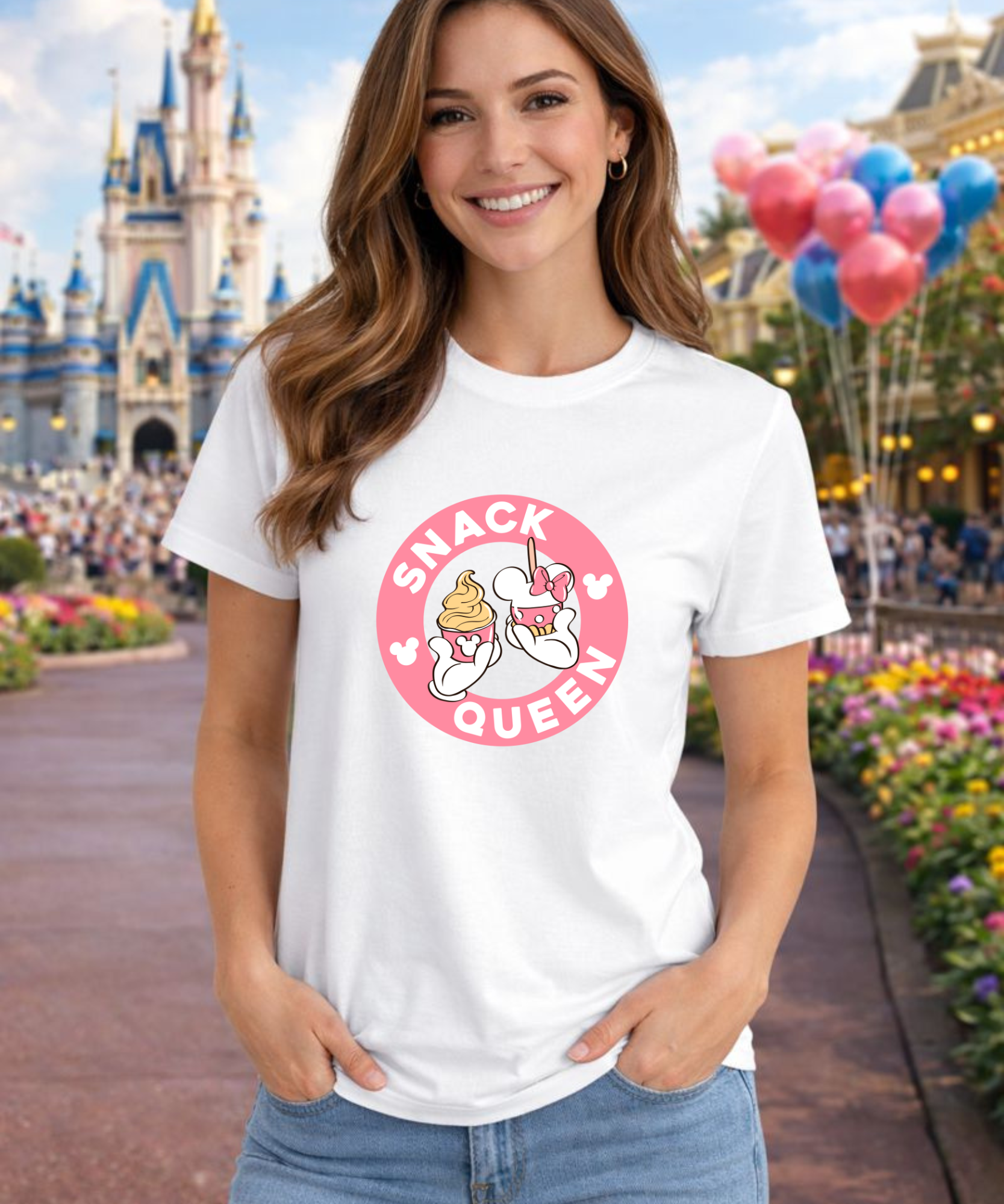 Snack Queen - Tshirt/Cropped Vest