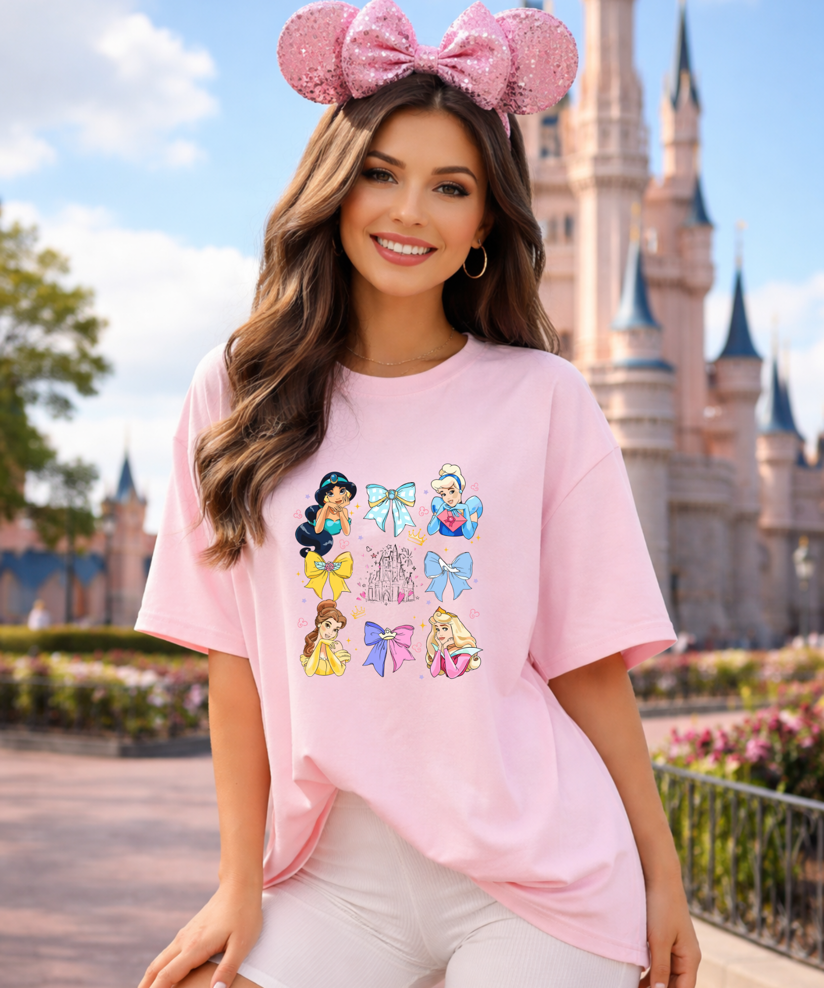Princess Bow Coquette - Tshirt - Pink