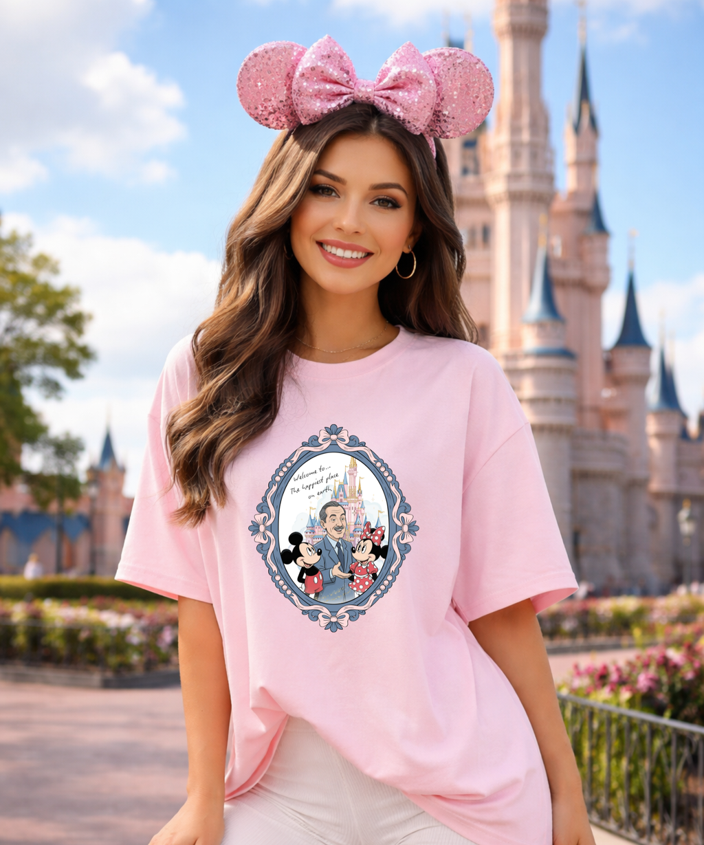 Walt & Mouse - Happiest Place - Exclusive Design