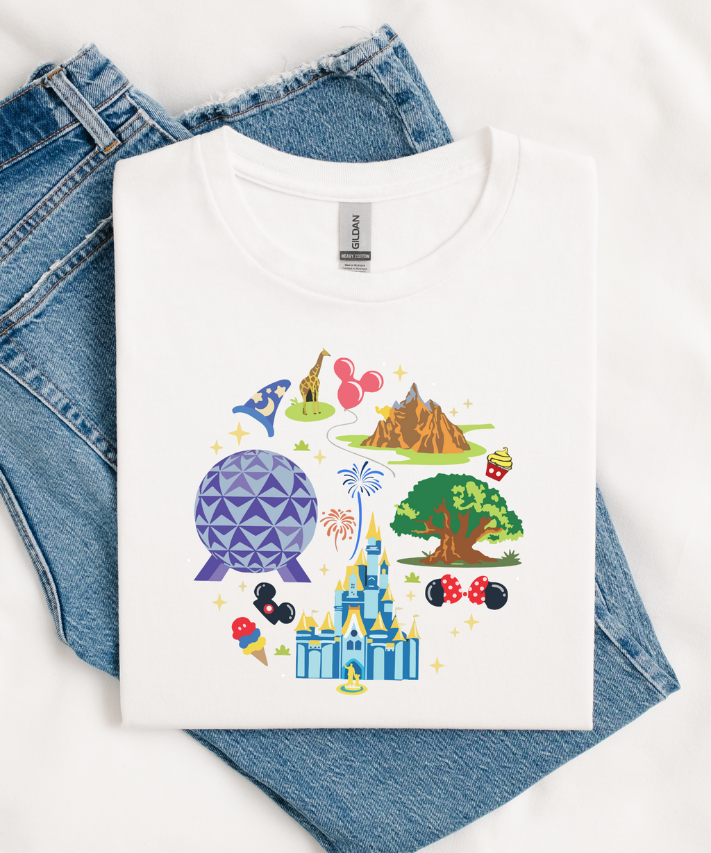 Park Day - Tshirt - Pink/White
