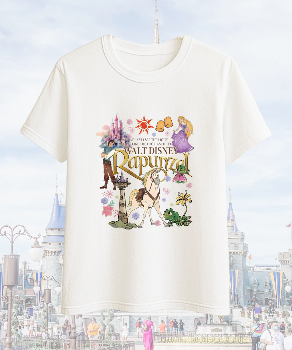 Rapunzel Tangled - White - Tshirt