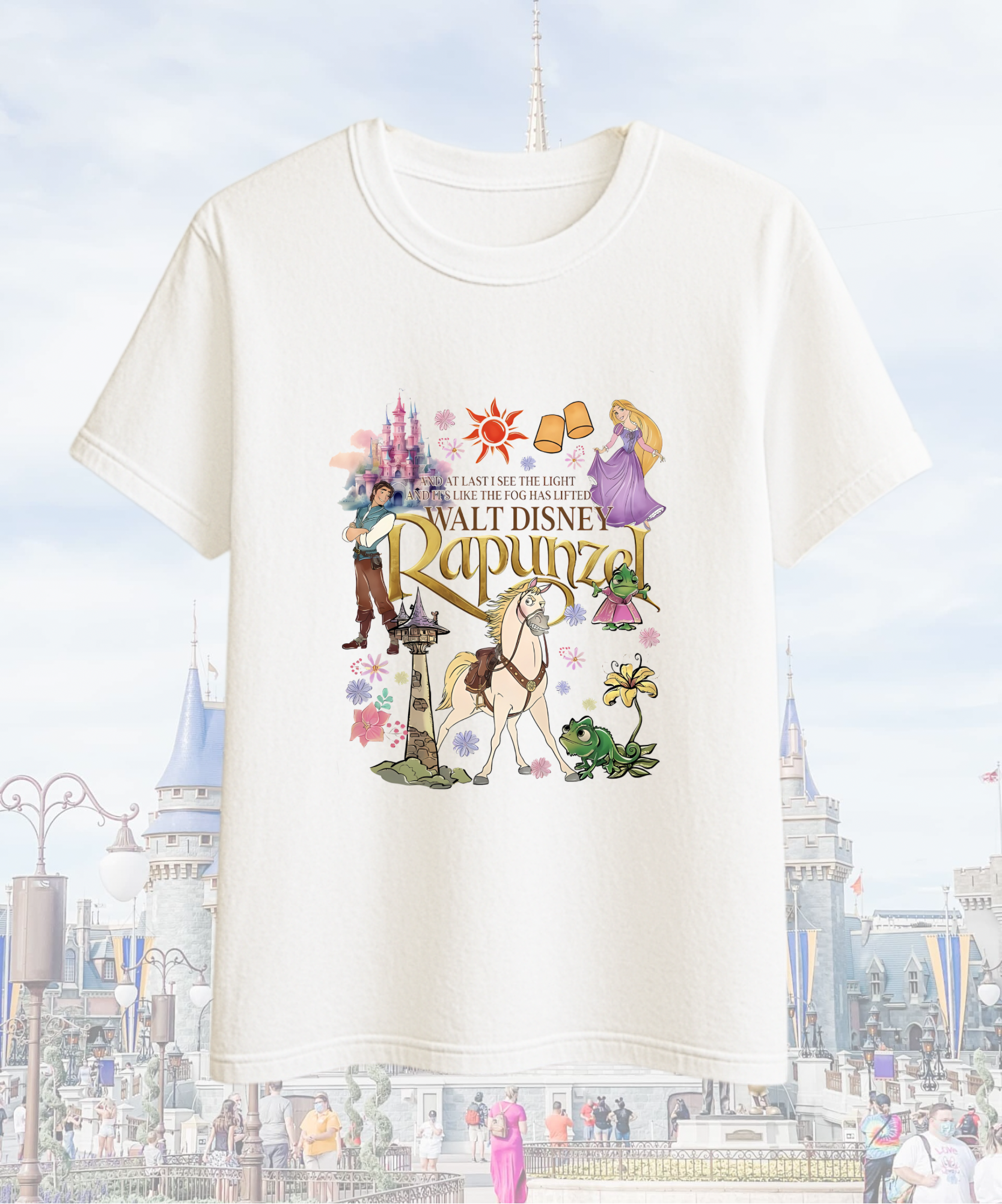 Rapunzel Tangled - White - Tshirt