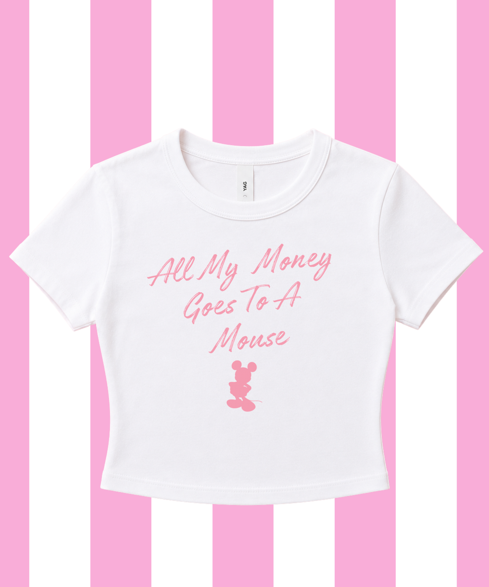 All My Money Goes To A Mouse Exclusive - Cropped Tee/Cropped Vest