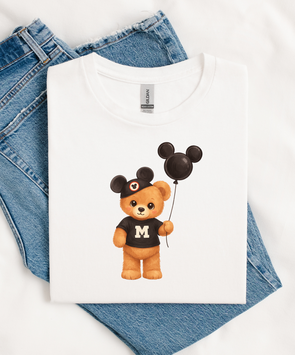 Cute Bear Balloon Exclusive - Tshirt/Sweatshirt - White