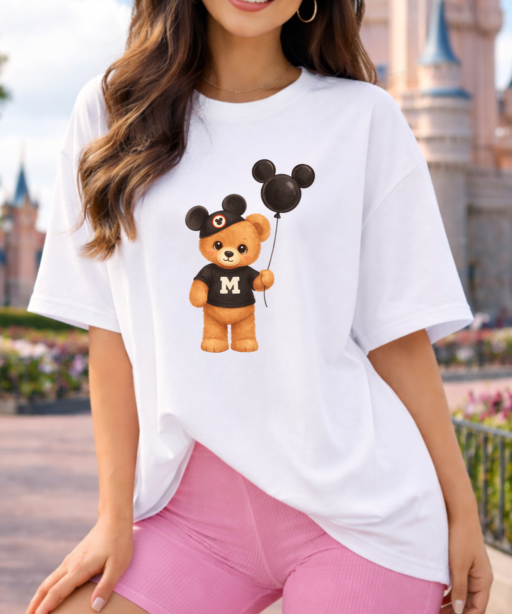 Cute Bear Balloon Exclusive - Tshirt/Sweatshirt - White