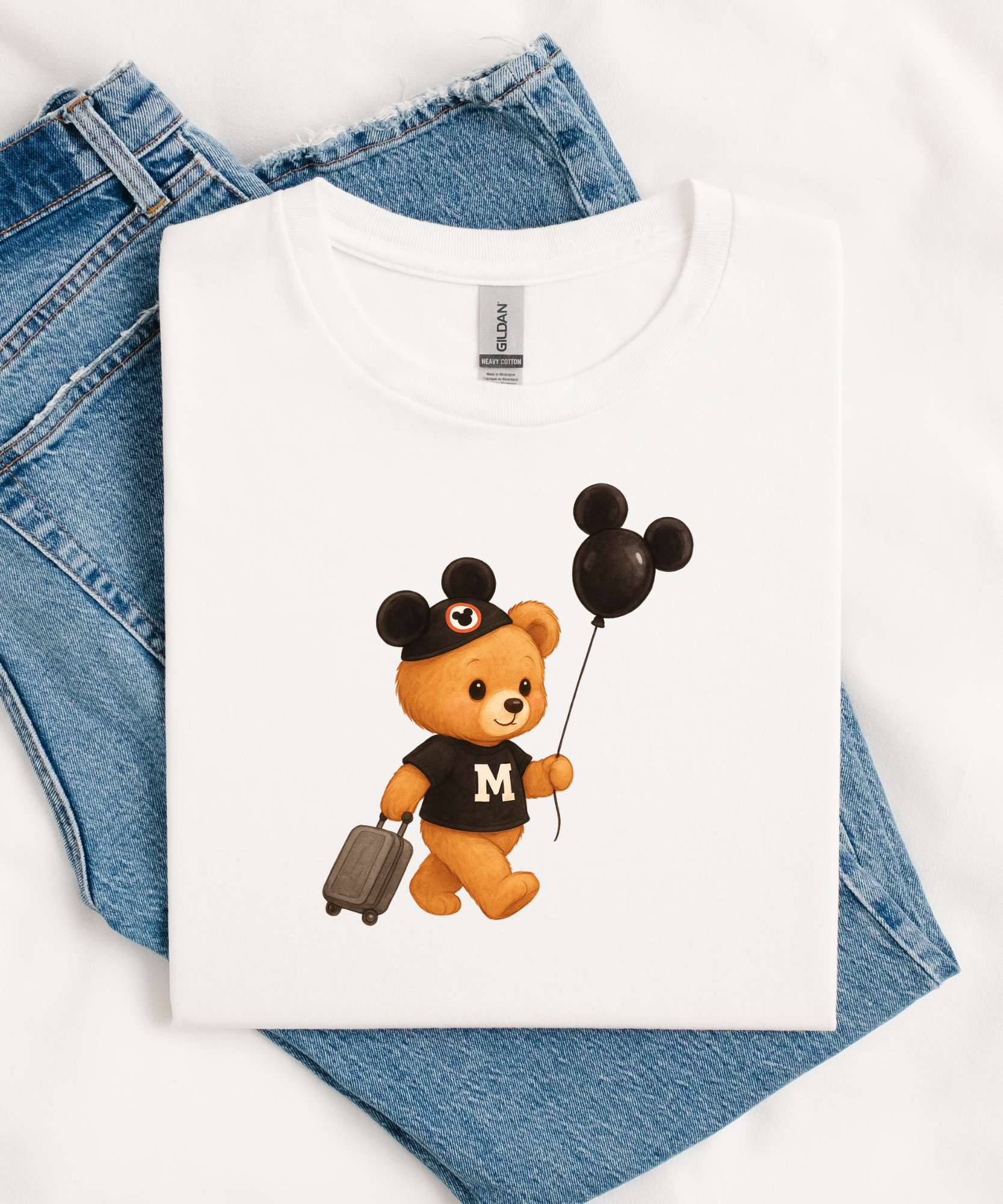 Travel Day Bear Exclusive - Tshirt/Sweatshirt - White