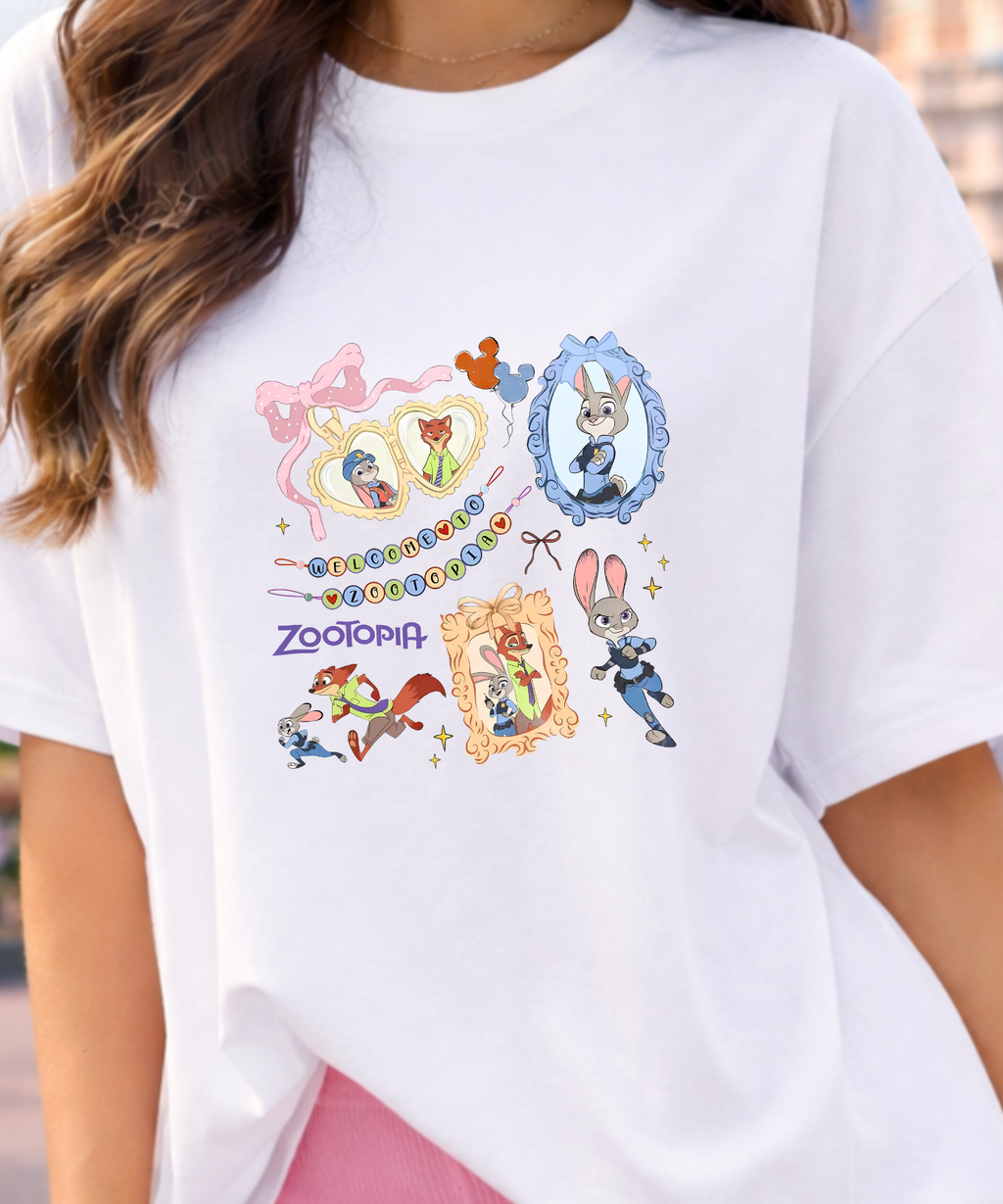 Zootopia Coquette - Tshirt - White