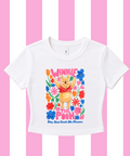 Pooh Stop & Smell The Flowers - Cropped Tee
