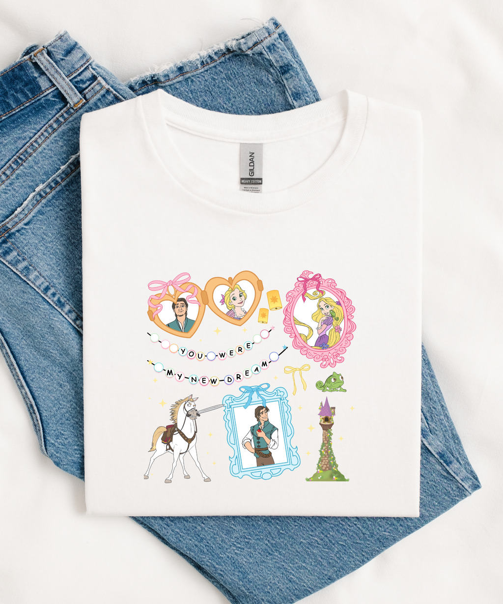 You Were My New Dream Coquette - Pink/White - Tshirt/Sweatshirt