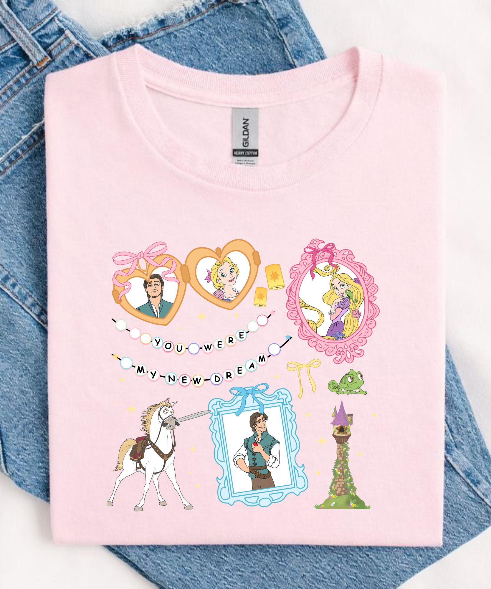 You Were My New Dream Coquette - Pink/White - Tshirt/Sweatshirt