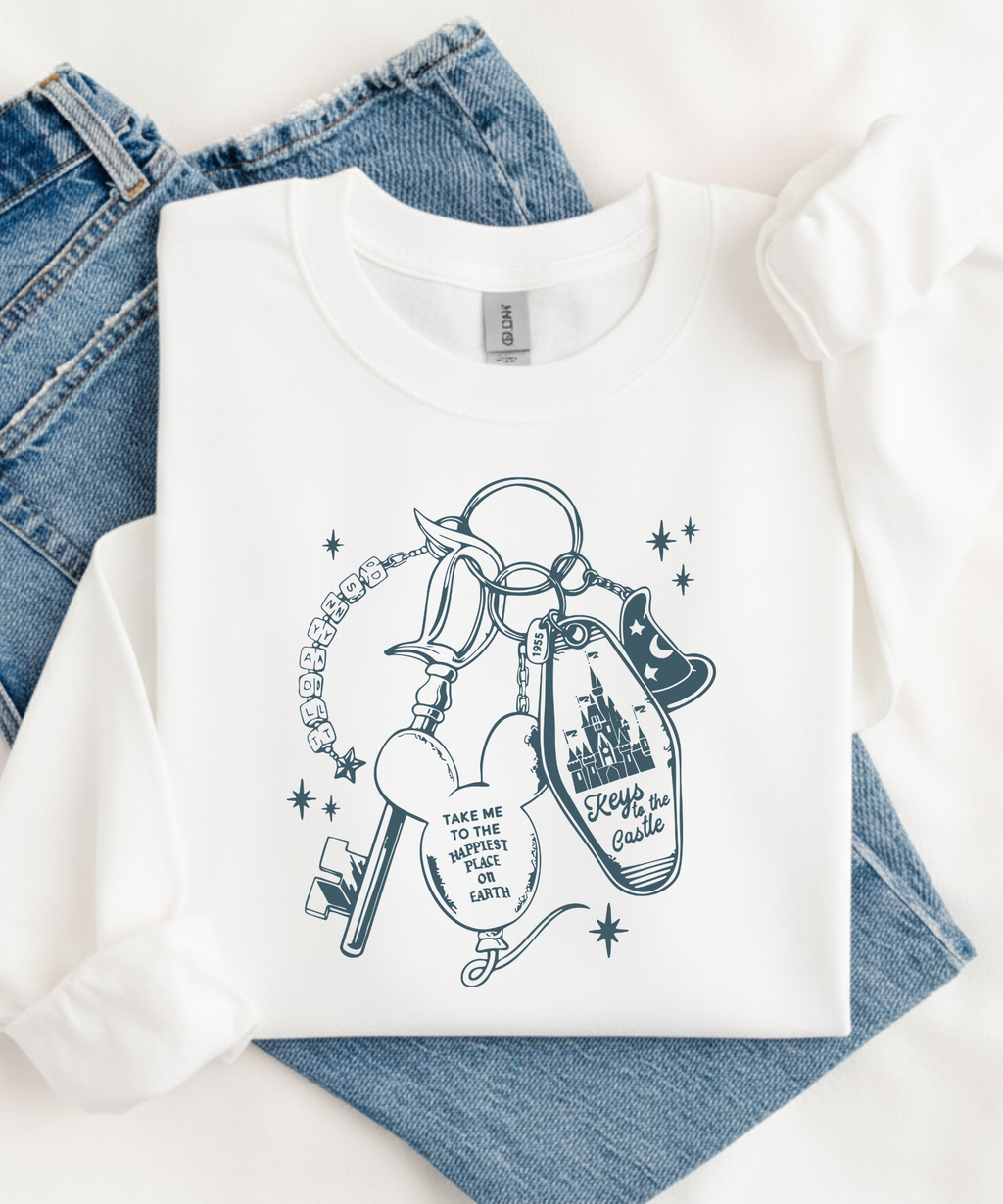 Happy Place Keychain Tshirt/Sweatshirt