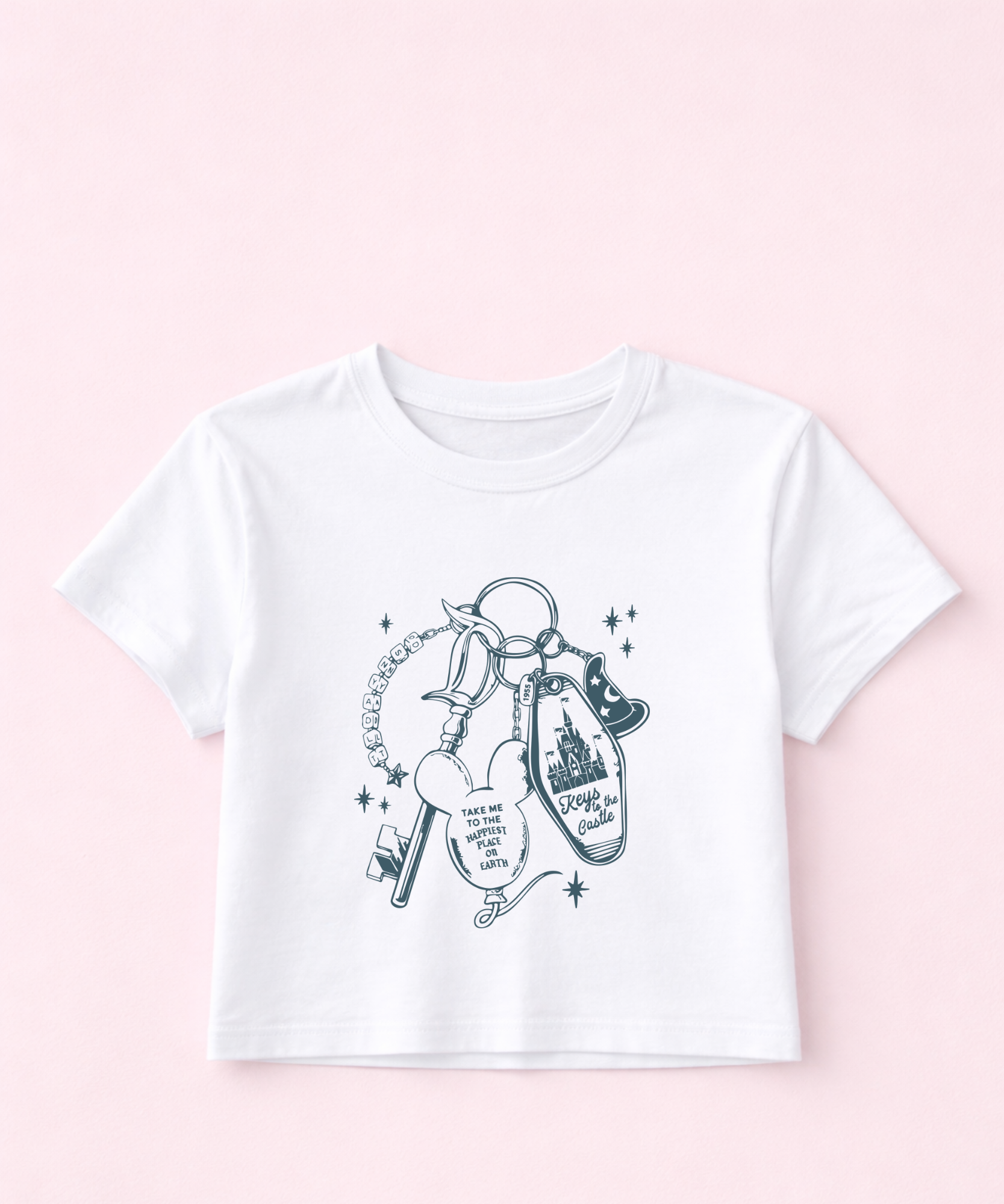 Happy Place Keychain Cropped Tee