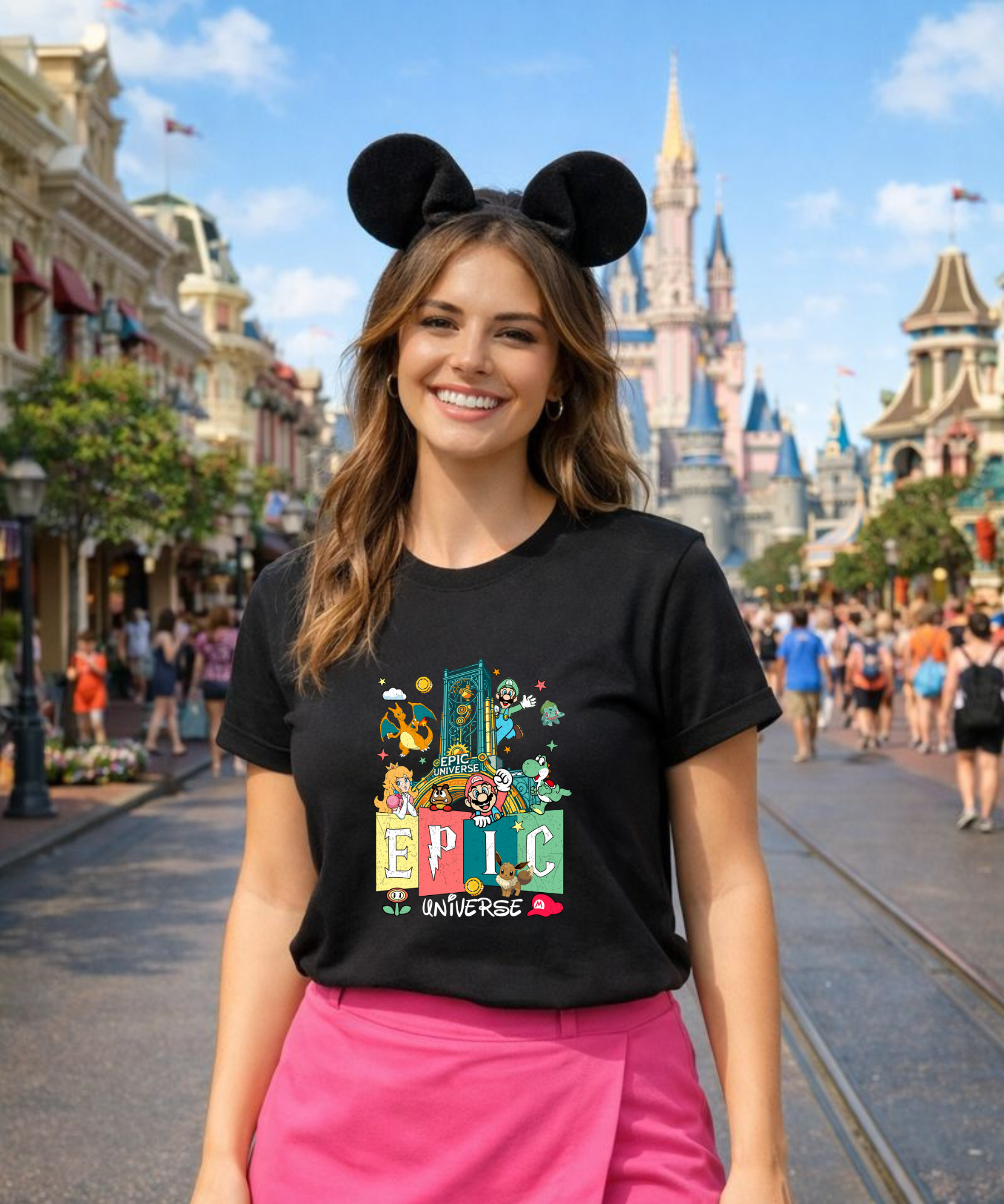 Epic Universe - Tshirt - Black