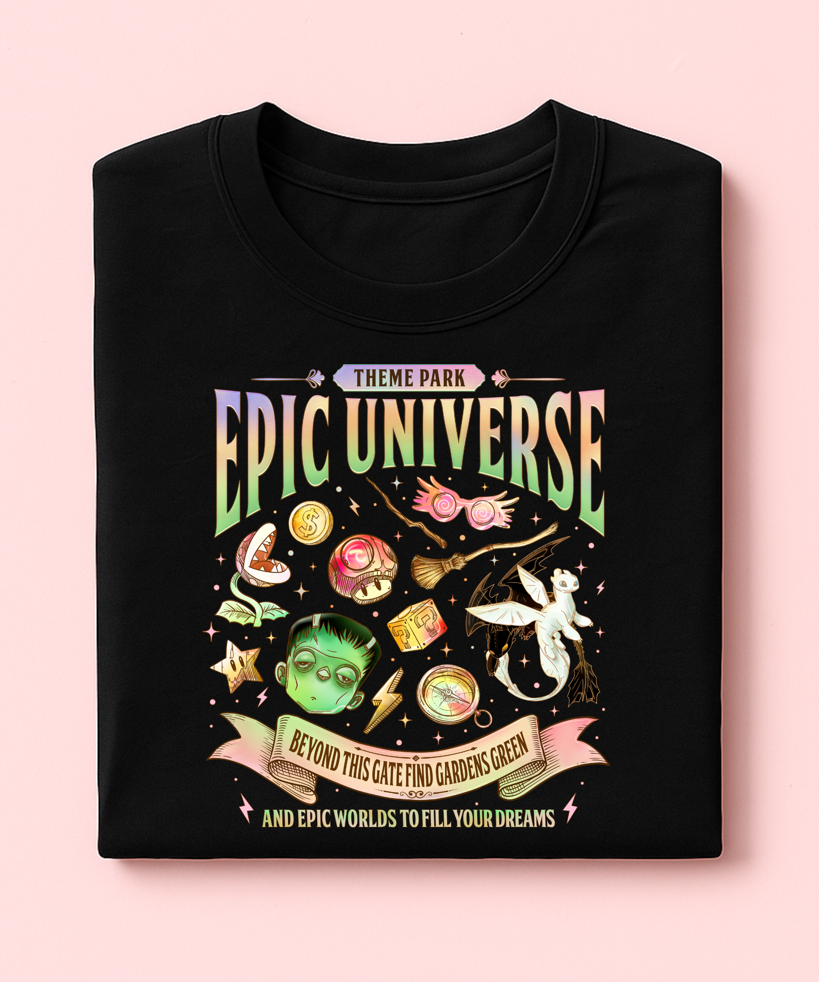 Epic - World To Fill Your Dreams - Tshirt - Black/White