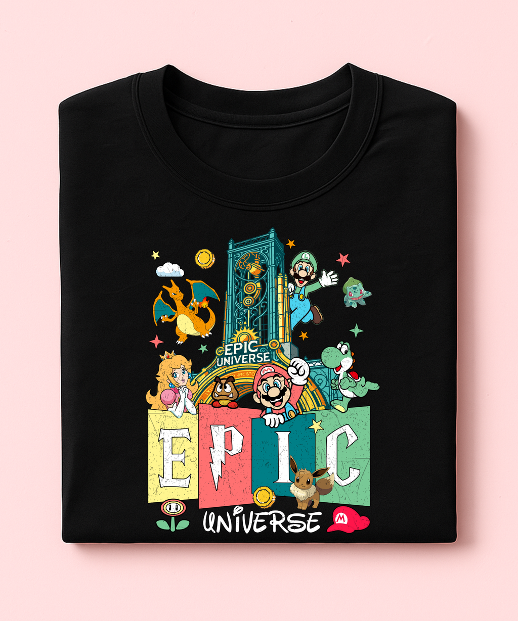 Epic Universe - Tshirt - Black