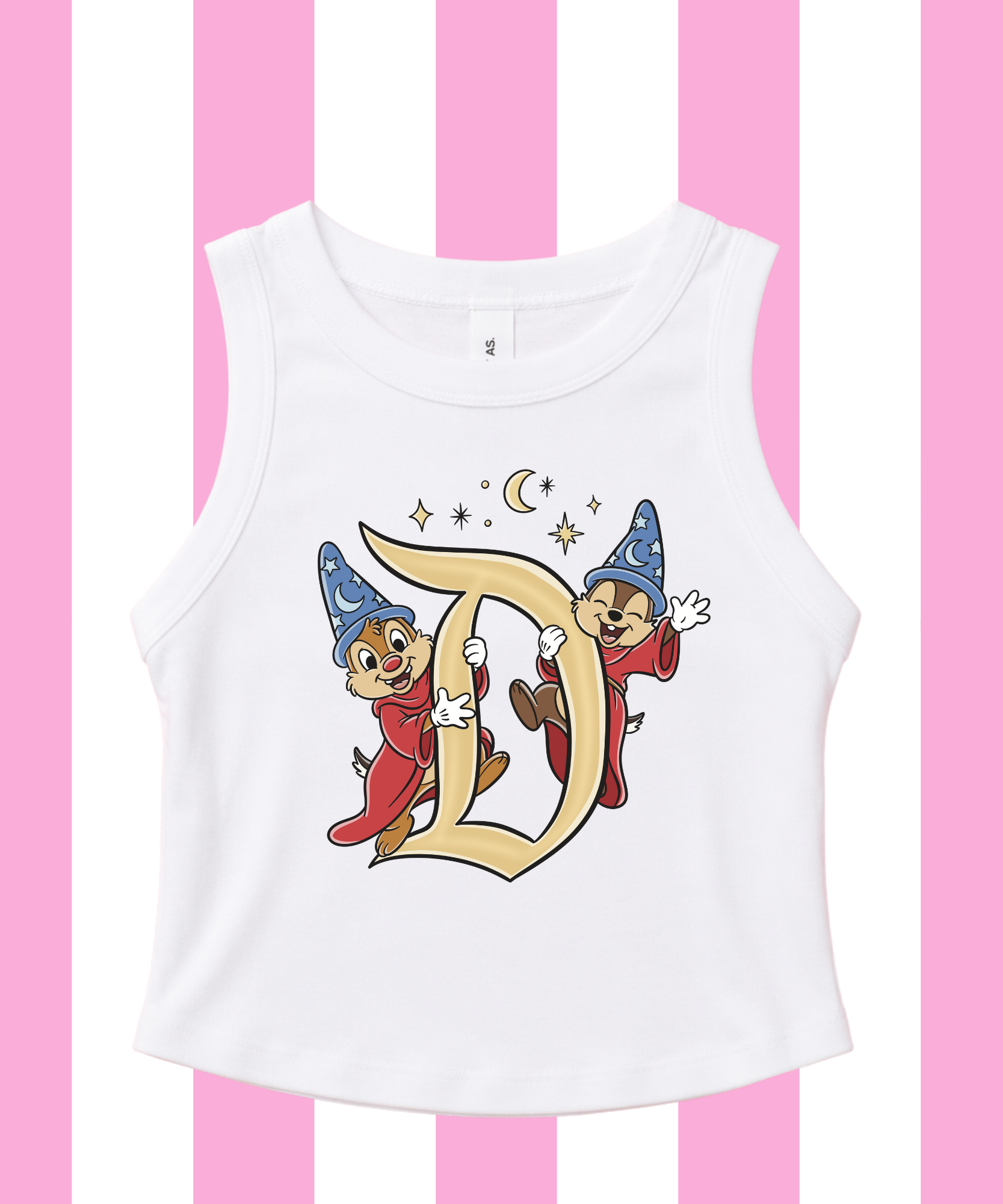 Chip & Dale Sorcerer - Cropped Tee/Cropped Vest