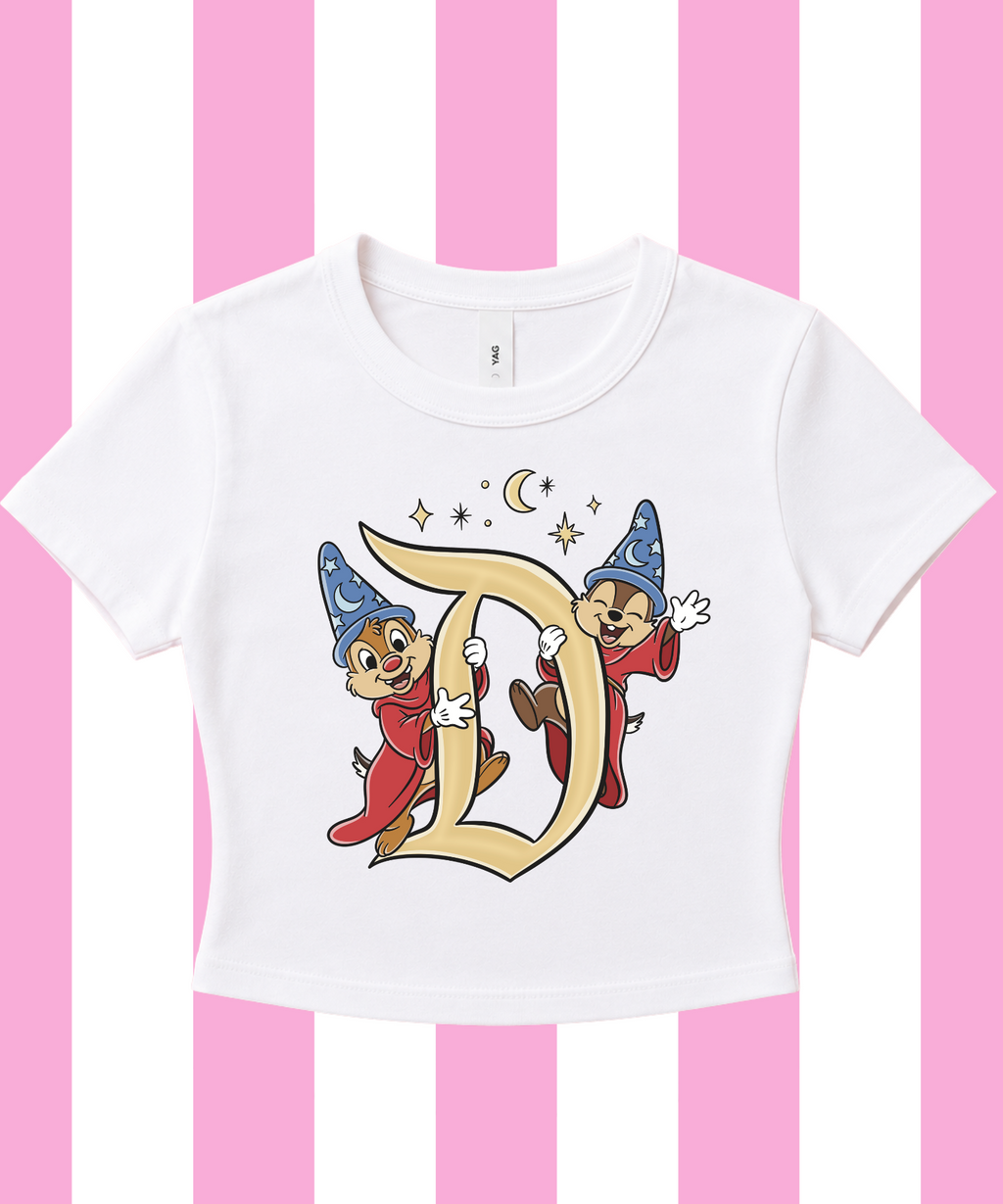 Chip & Dale Sorcerer - Cropped Tee/Cropped Vest