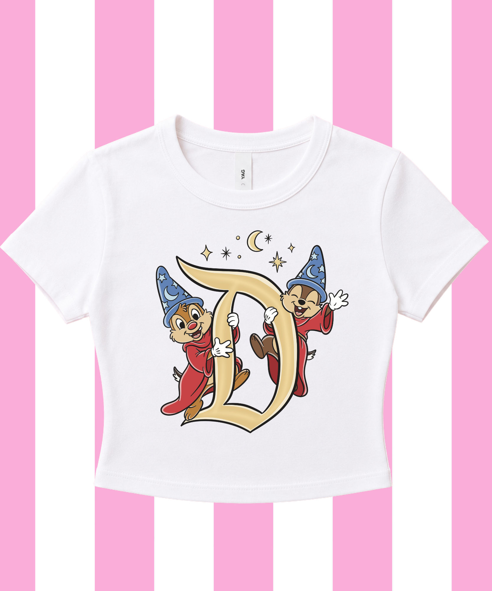 Chip & Dale Sorcerer - Cropped Tee/Cropped Vest
