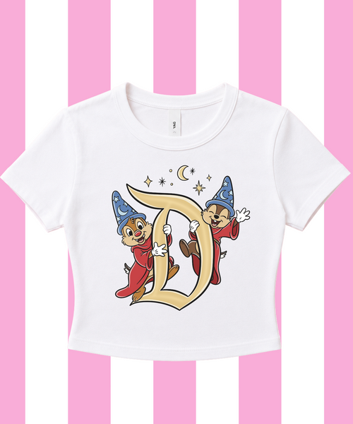Chip & Dale Sorcerer - Cropped Tee/Cropped Vest