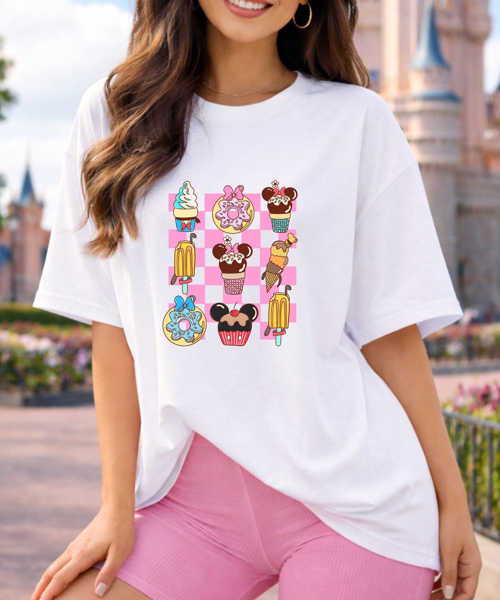 Park Snacks - Tshirt - White/Pink