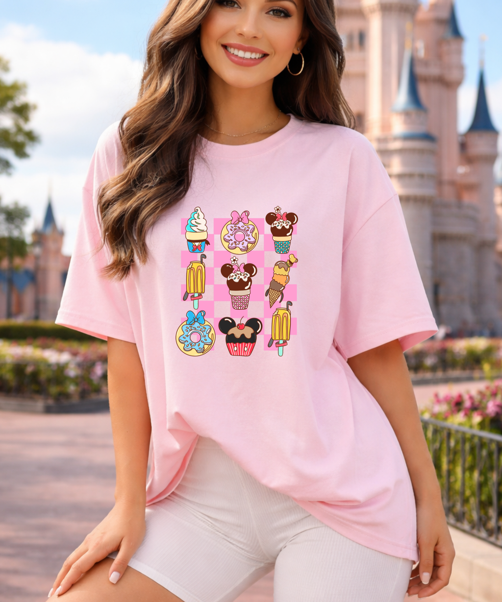 Park Snacks - Tshirt - White/Pink