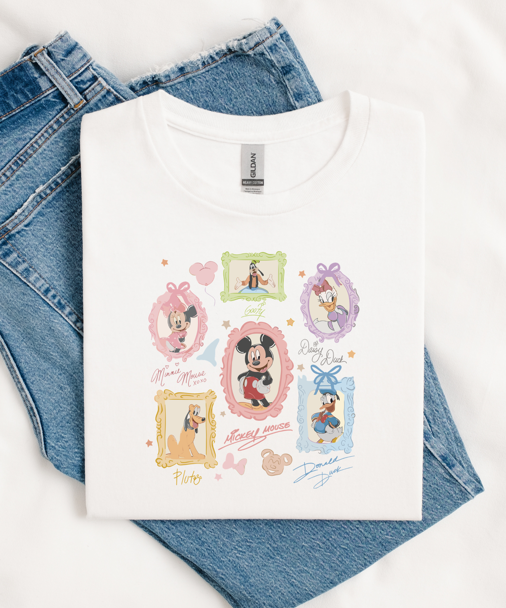Mouse & Friends Signature Tee/Cropped Vest
