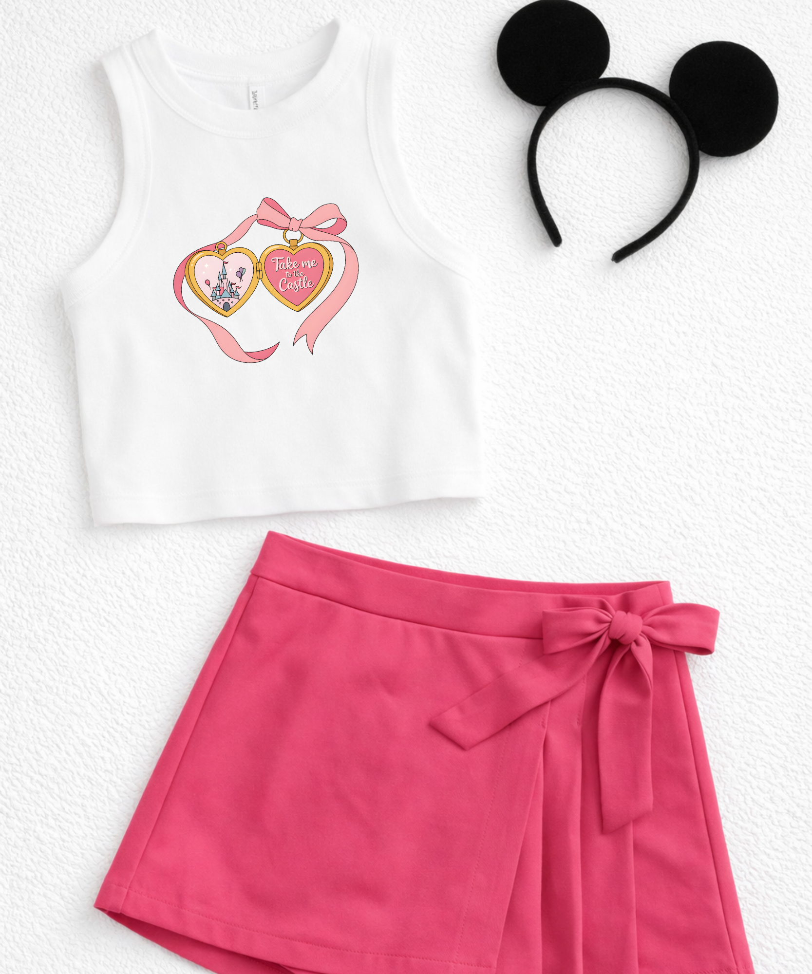 Take Me To The Castle - Tshirt/Cropped Vest / Sweatshirt - White