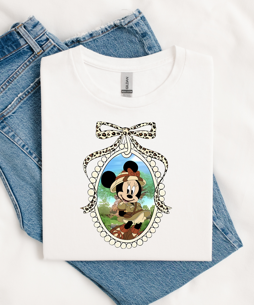 Minnie/Mickey AK Tee - White