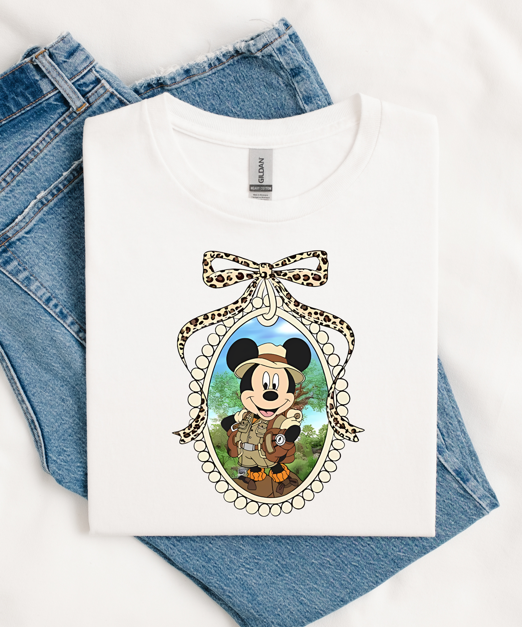 Minnie/Mickey AK Tee - White