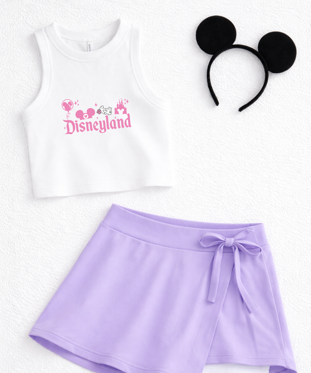 DL - pink - cropped top/cropped vest