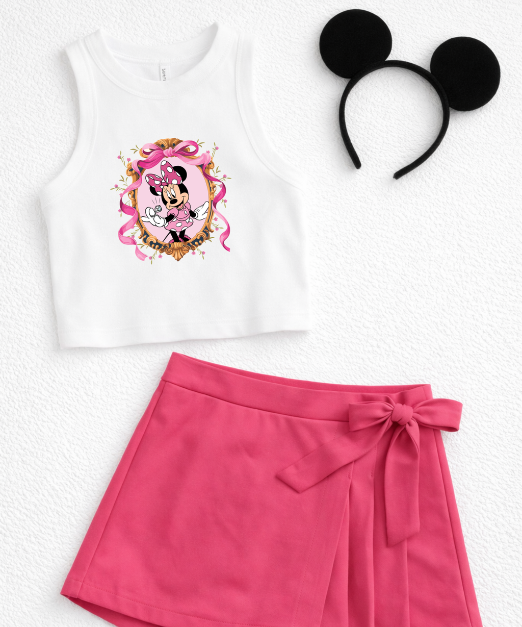 Minnie Diamond - White - Tee/Cropped Vest/Sweatshirt