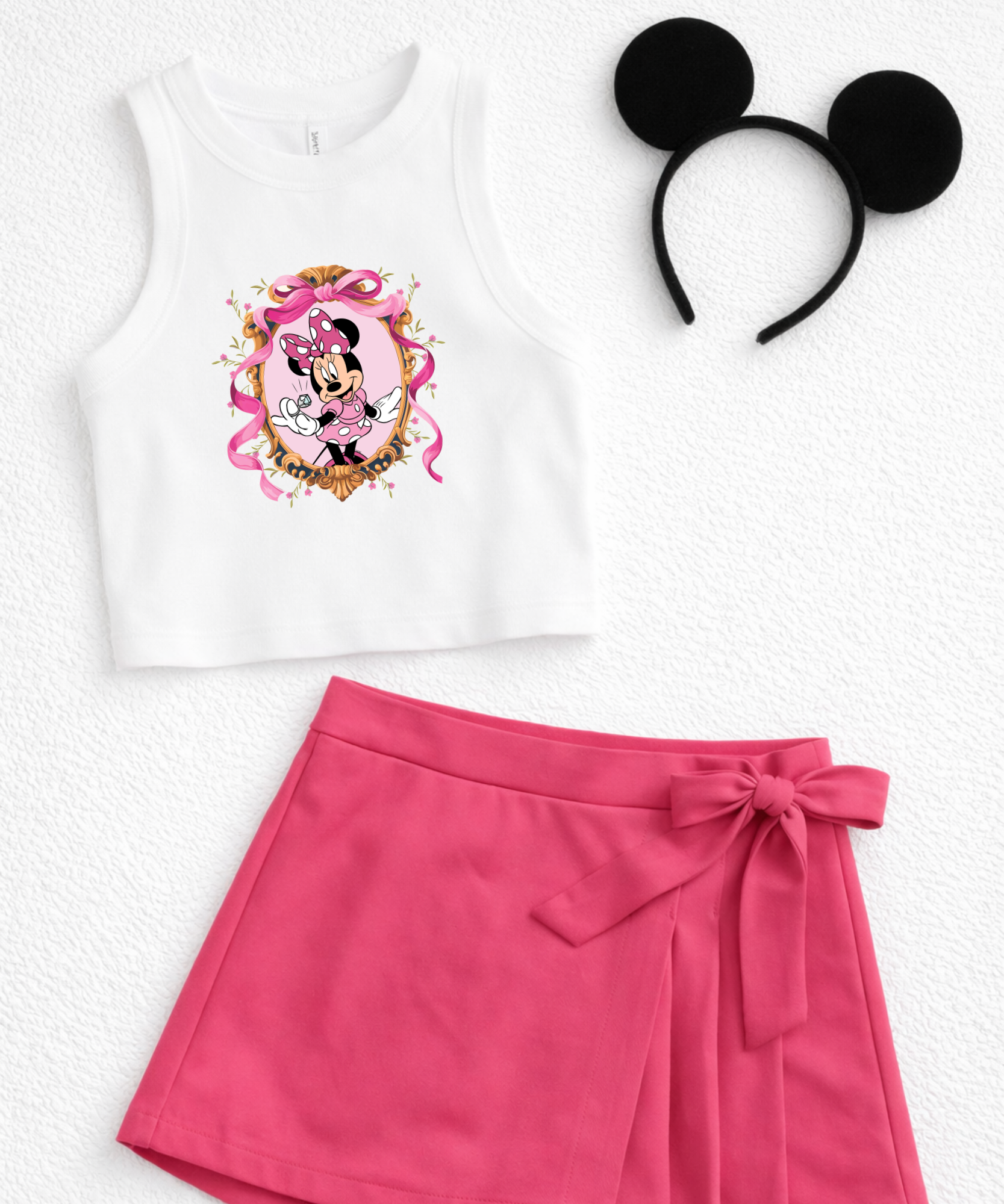 Minnie Diamond - White - Tee/Cropped Vest/Sweatshirt