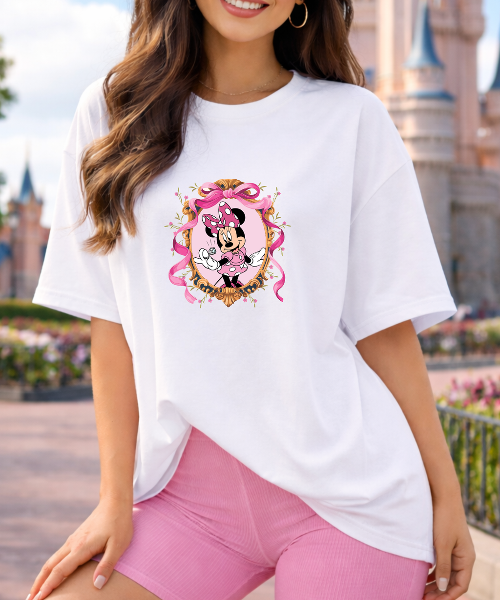 Minnie Diamond - White - Tee/Cropped Vest/Sweatshirt