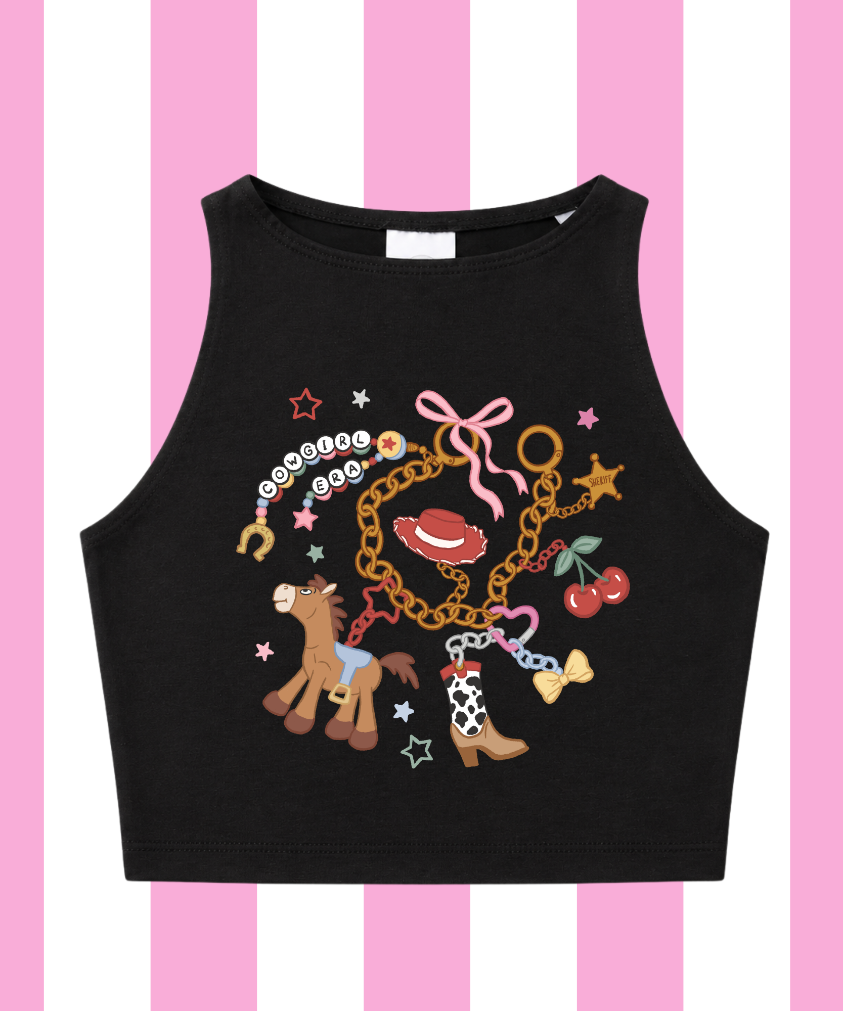 Cowgirl Era - Kids Cropped Vest