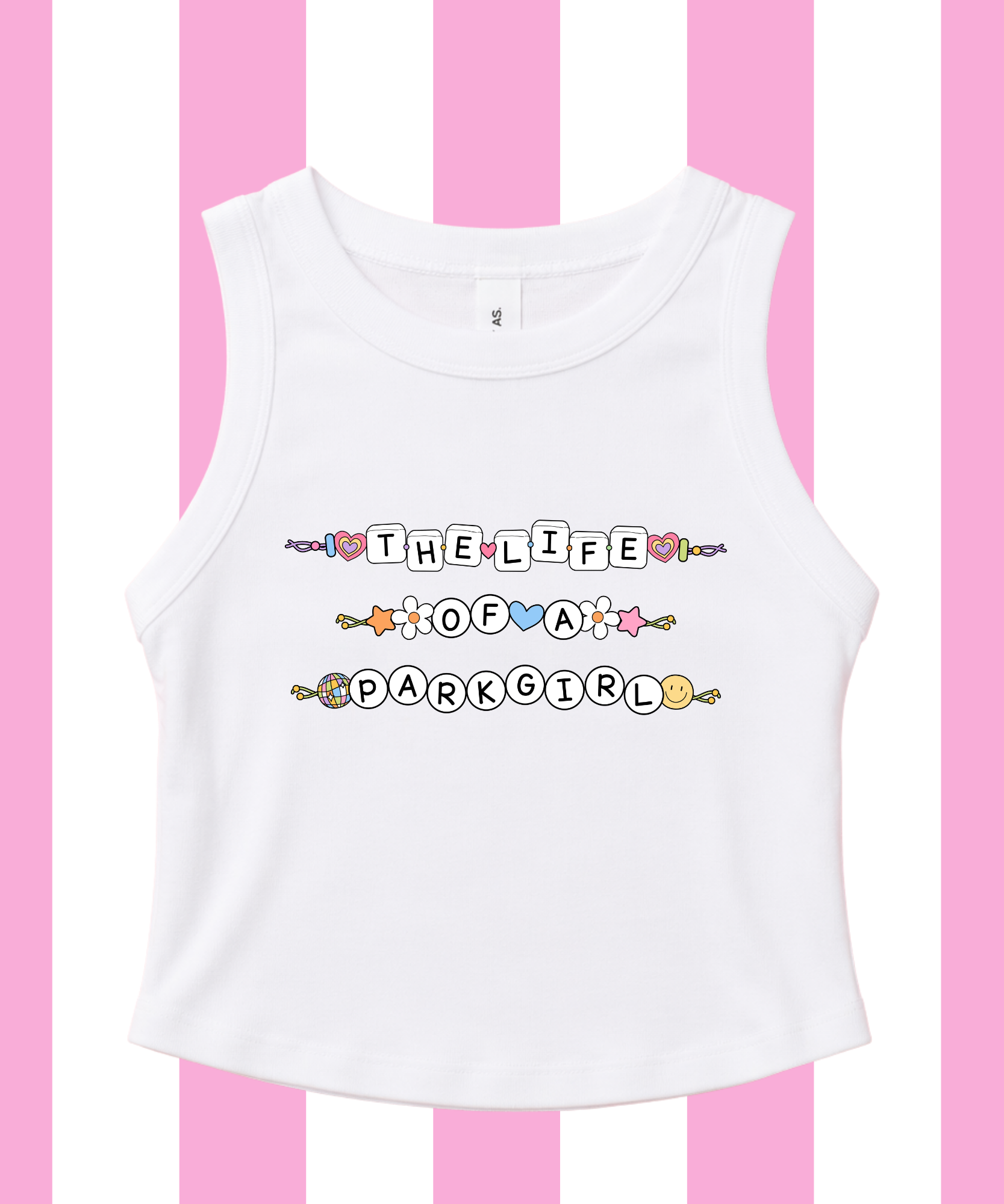 The Life Of A Park Girl - Cropped Tee/Cropped Vest