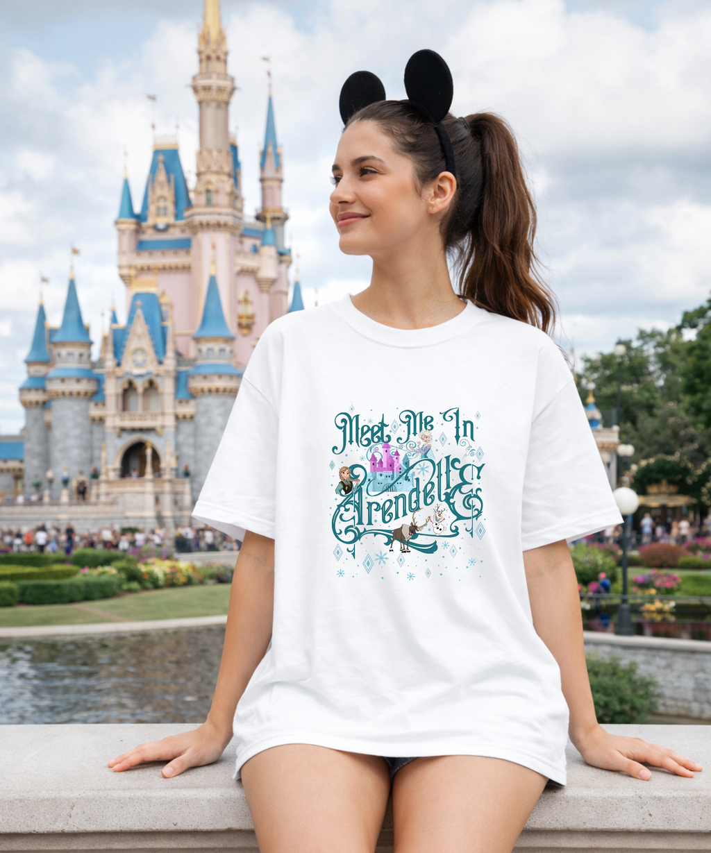 Meet Me In Arendelle - White/Pink - Tshirt/Sweatshirt