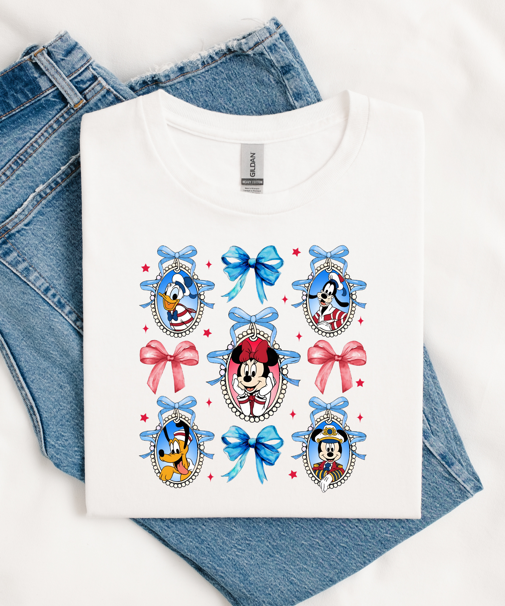 Cruise Mouse & Friends Coquette - White - Tshirt/Sweatshirt