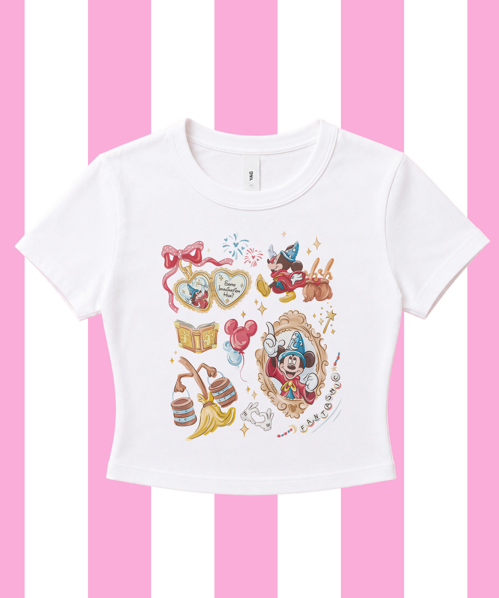 Fantasmic Coquette - Cropped Tee/Cropped Vest